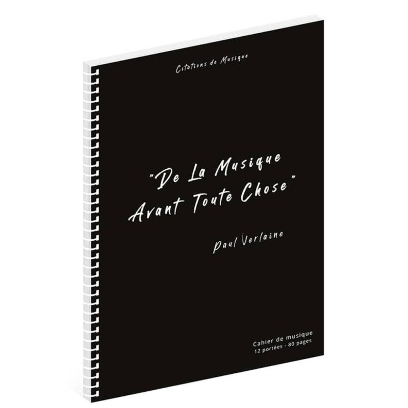 Cahier de musique Verlaine