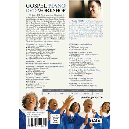 Gaebler, Hanjo - Gospel Piano DVD Workshop