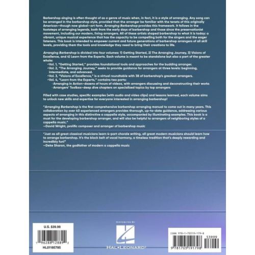 Arranging Barbershop, Vol. 1