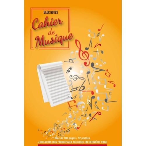 Cahier De Musique Bloc 12...