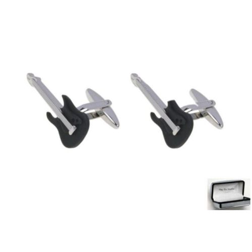 Cufflinks Black Guitar