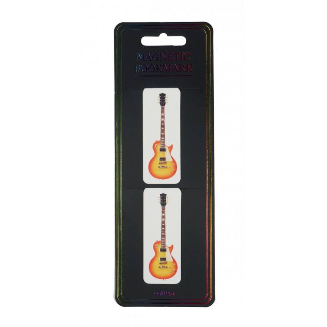Magnetic bookmark e-guitar
