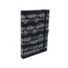 Notebook sheet music black A6