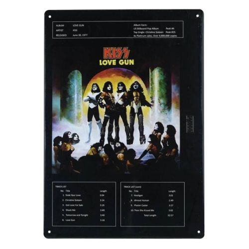 Kiss: Love Gun - Tin Sign