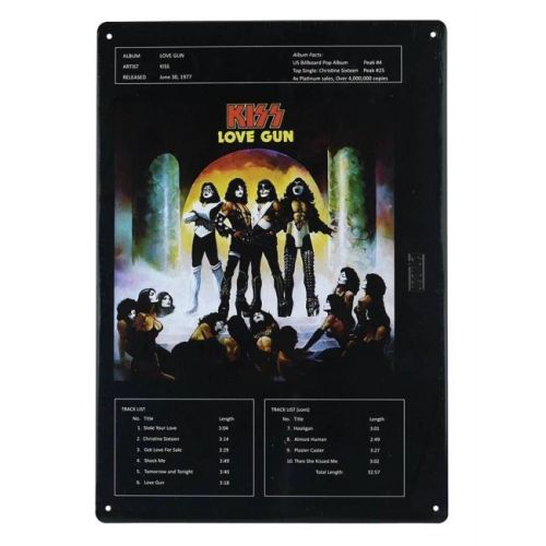 Kiss: Love Gun - Tin Sign