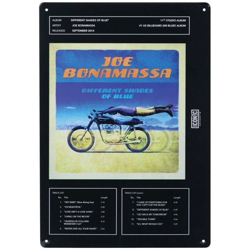 Joe Bonamassa Tin Sign - Different Shades of Blue
