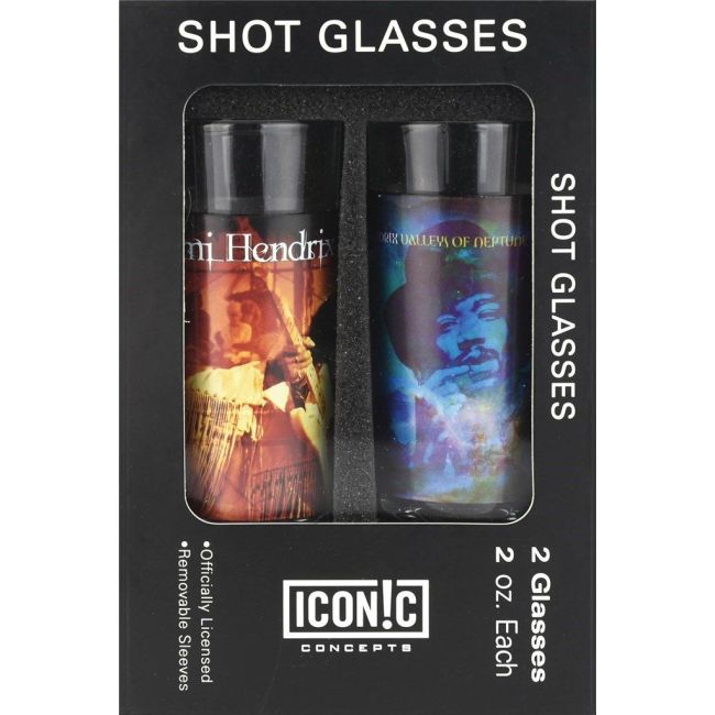Jimi Hendrix 2-Piece Shot Glass Set