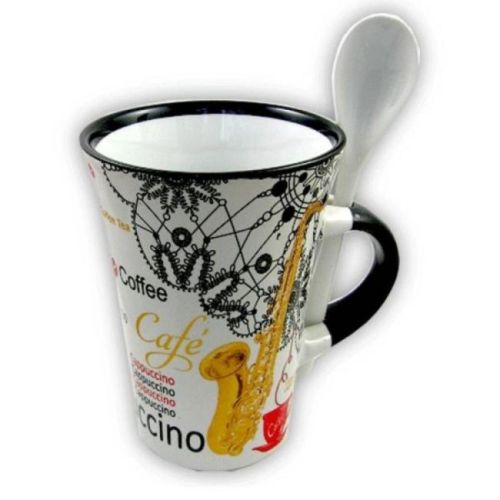 Cappuccino Mug With Spoon -...
