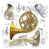 Little Snoring Gifts: Fridge Magnet - French Horn