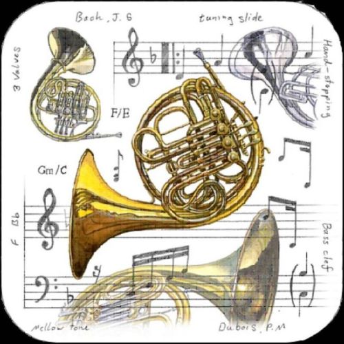 French Horn Coasters - Pack...