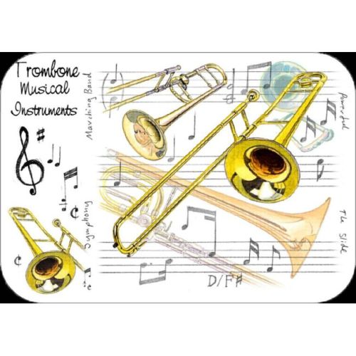 Trombone Placemat - Pack Of 4
