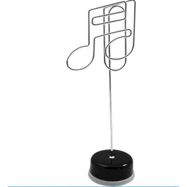 Paper Clip Stand Semiquaver Silver W/ Black Base