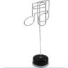 Paper Clip Stand Semiquaver Silver W/ Black Base
