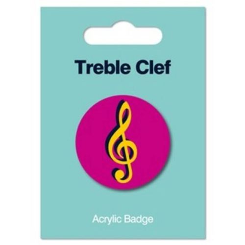 Acrylic Badge - Treble Clef
