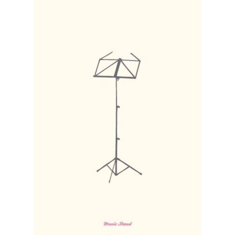 Music Stand - Greetings Card