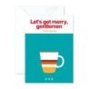 Merry Little Vanilla Egg Nog Christmas Card