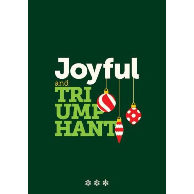 Merry Little Joyful And Triumphant Card