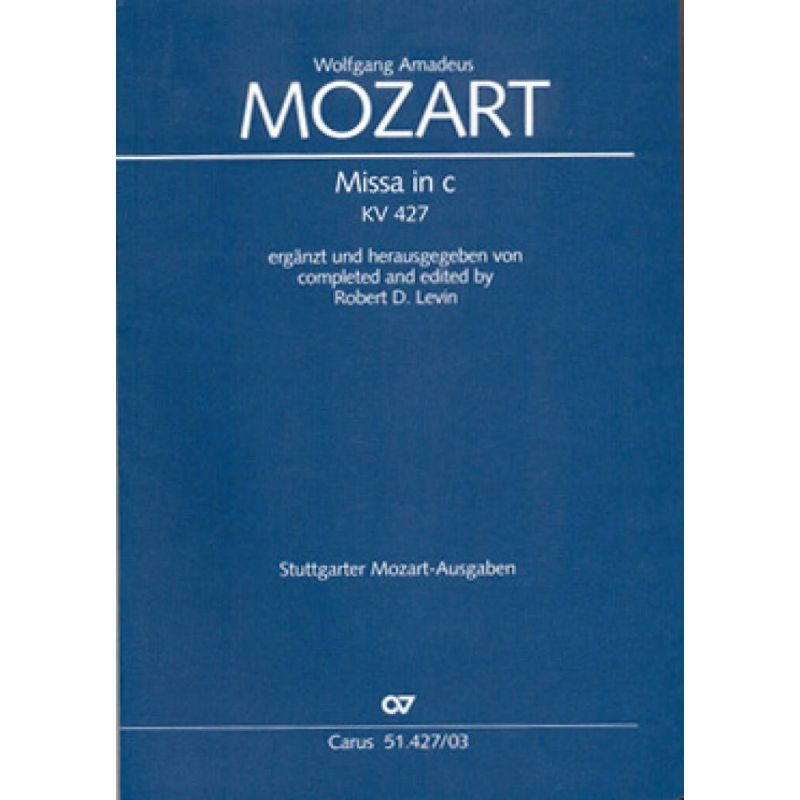 Mozart, Wolfgang Amadeus - Mass in C Minor (ed. Levin)vocal score