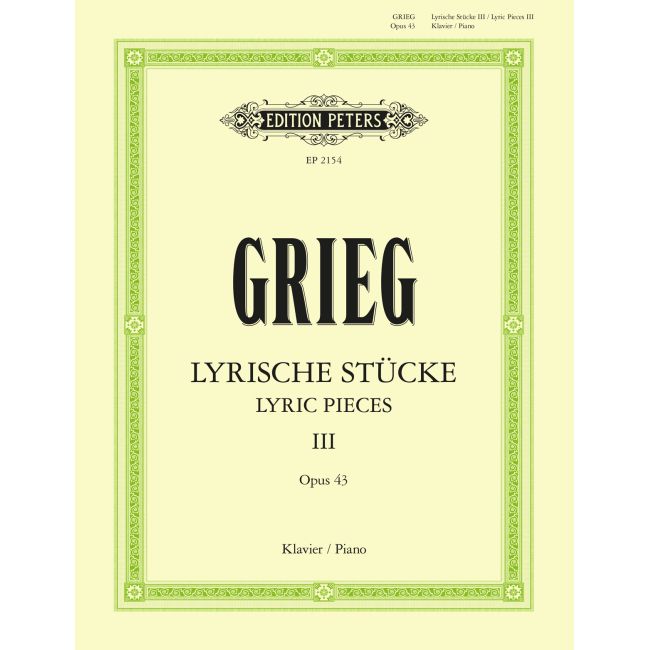 Grieg, Edvard - Lyric Pieces Book 3 Op.43