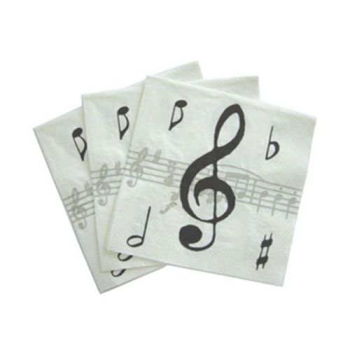 Napkins Music Notes