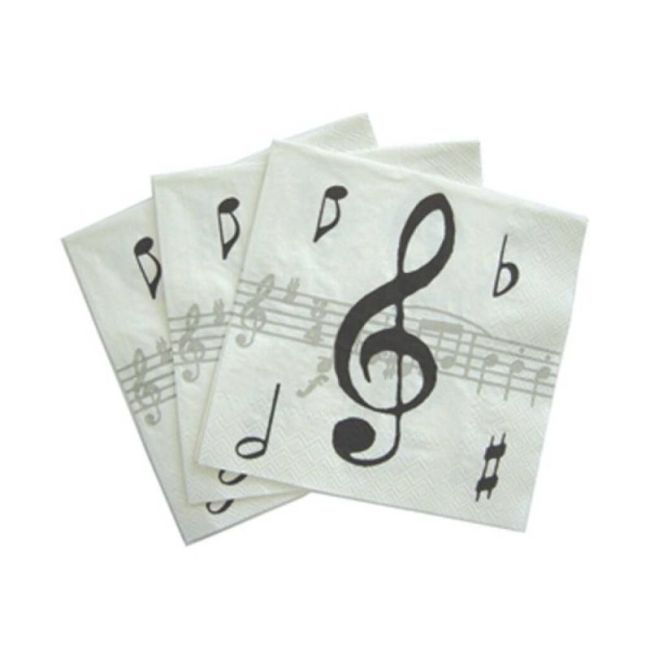 Napkins Music Notes