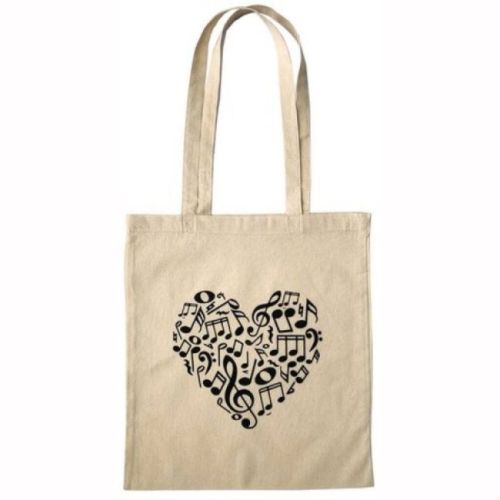 Totebag Heart of Notes