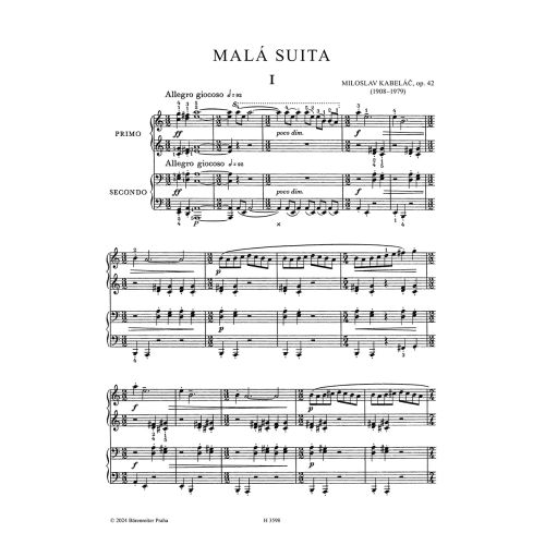 Kabelác, Miloslav - Little Suite for Piano Duet Op. 42