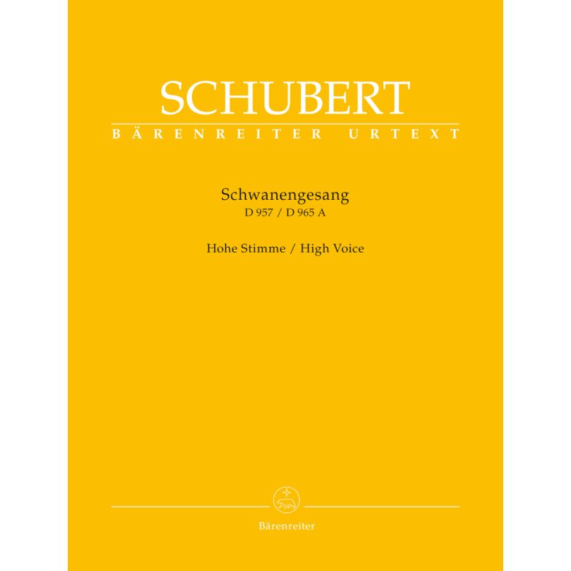 Schubert, Franz - Schwanengesang D.957 / D.965A (Urtext).