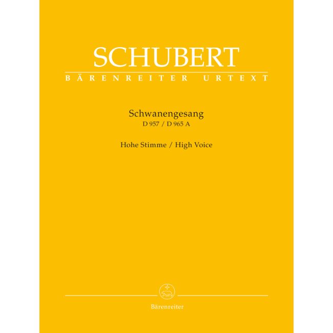 Schubert, Franz - Schwanengesang D.957 / D.965A (Urtext).