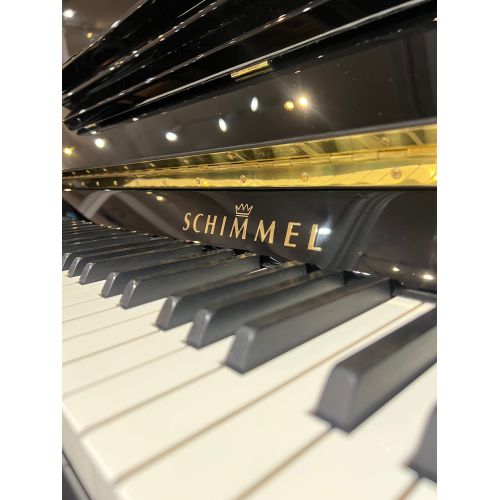 SOLD: Pre-Owned Schimmel K132T Upright Piano in Black Polyester 2018