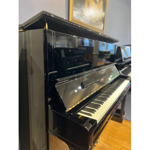 SOLD: Pre-Owned Schimmel K132T Upright Piano in Black Polyester 2018