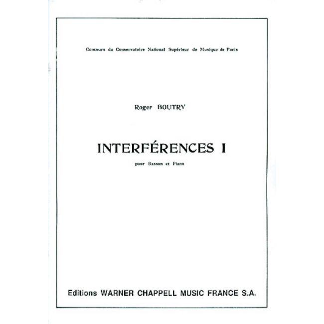 Boutry, Roger - Interferences I