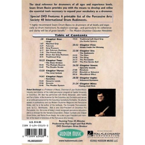 Breithaupt, Bob - Snare Drums Basics