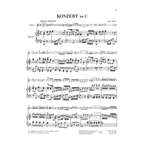 Haydn, Joseph - Concerto for Violin and Orchestra in C major Hob. VIIa:1
