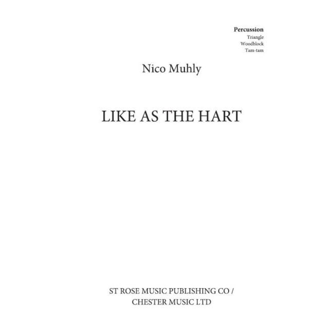 Muhly, Nico - Like As The Hart