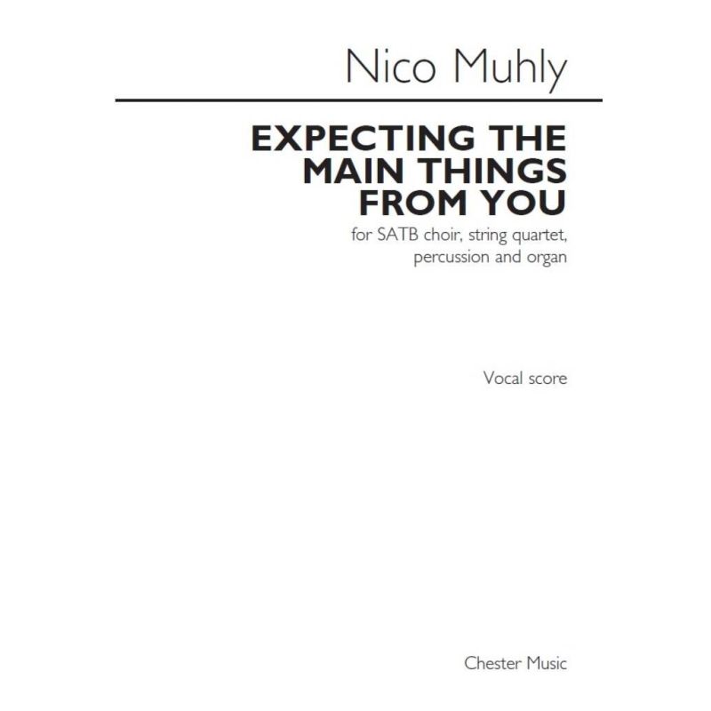 Muhly, Nico - Expecting The Main Things From You