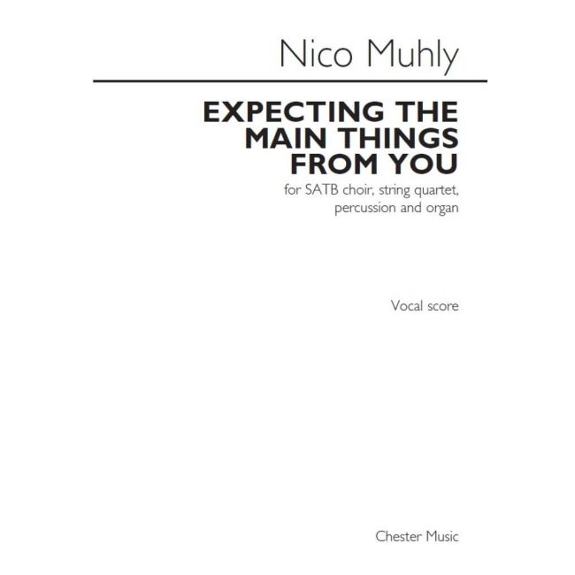Muhly, Nico - Expecting The Main Things From You