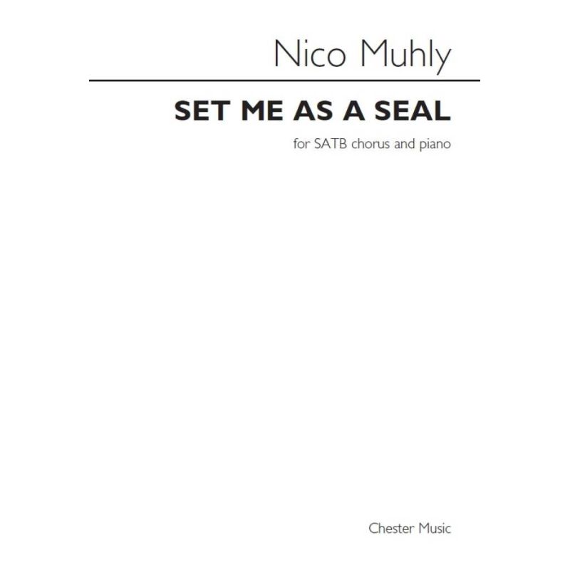 Muhly, Nico - Set Me As A Seal