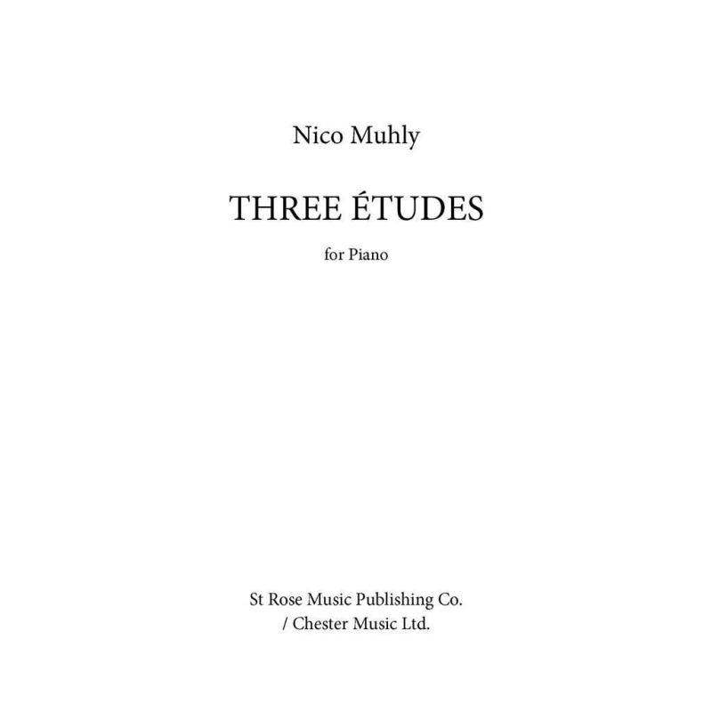 Muhly, Nico - Three Études