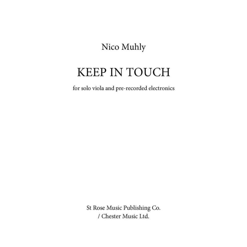 Muhly, Nico - Keep In Touch
