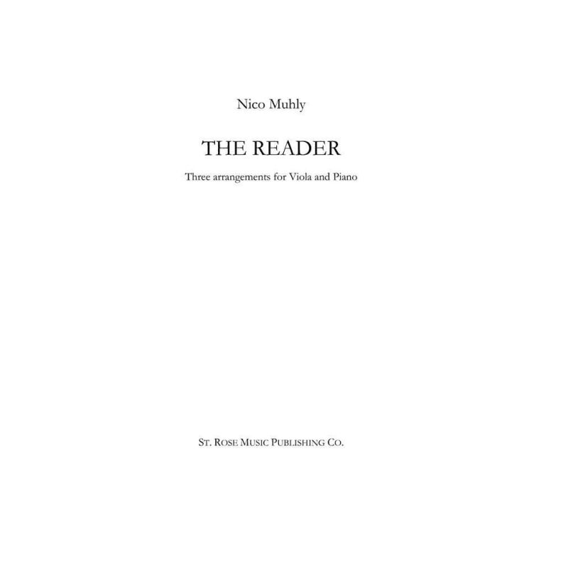 Muhly, Nico - The Reader -Three Arrangements for Viola and Piano
