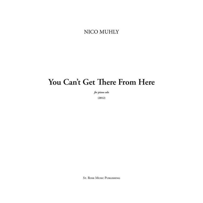 Muhly, Nico - You Can't Get There From Here