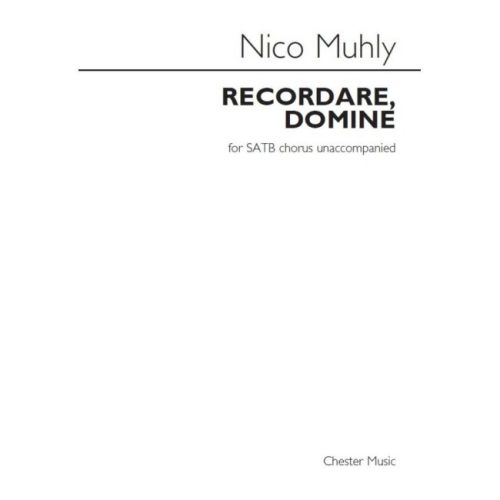 Muhly, Nico - Recordare,...