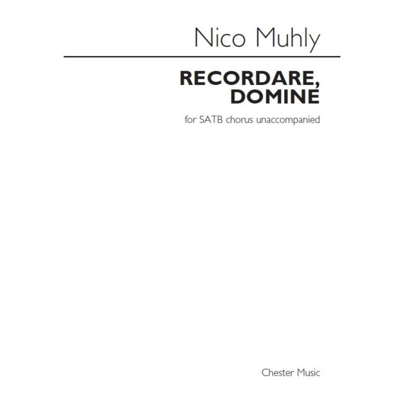 Muhly, Nico - Recordare, Domine