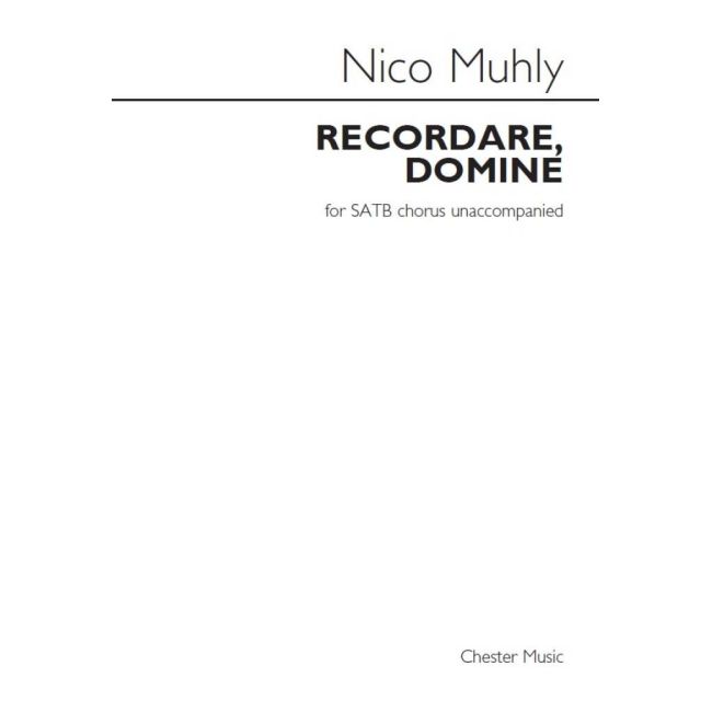 Muhly, Nico - Recordare, Domine