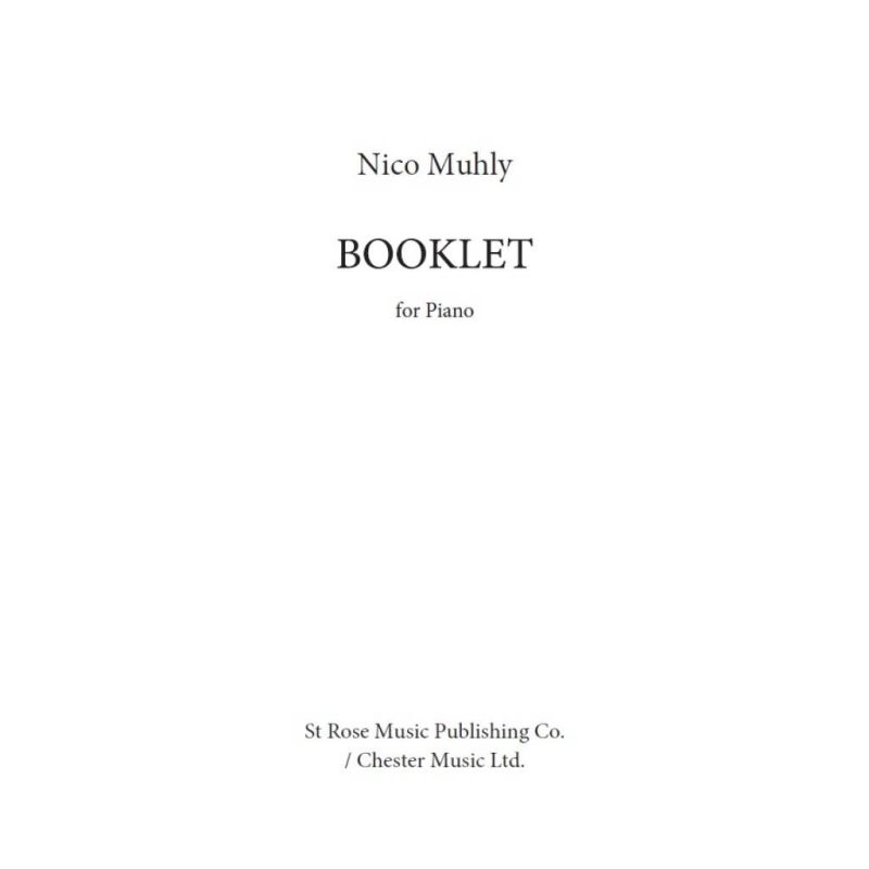 Muhly, Nico - Booklet