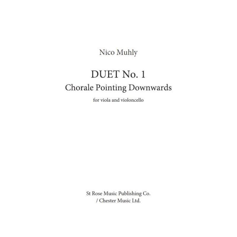 Muhly, Nico - Duet No.1 - Chorale Pointing Downwards