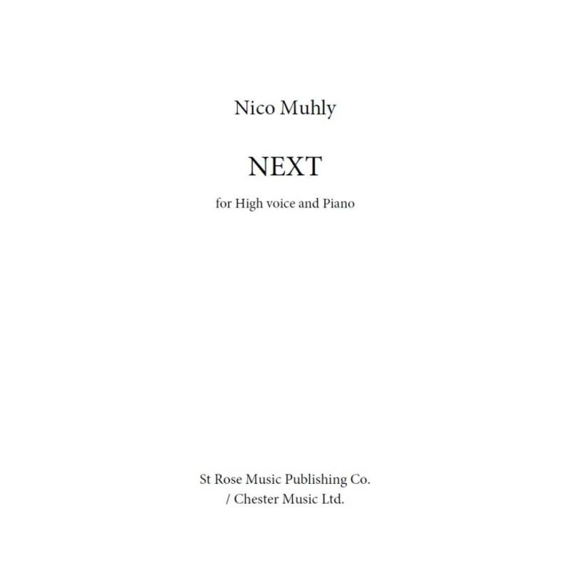 Muhly, Nico - Next