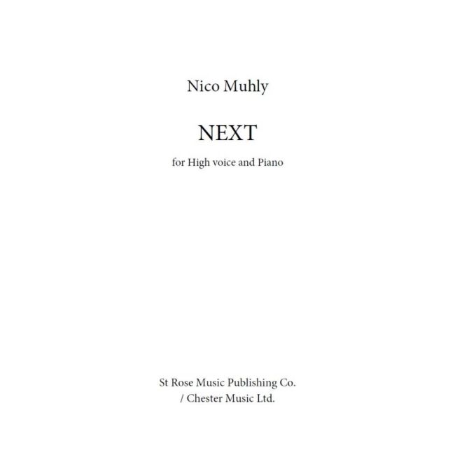 Muhly, Nico - Next
