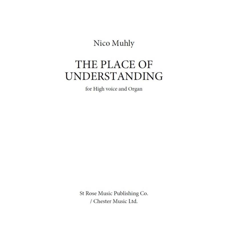 Muhly, Nico - The Place Of Understanding